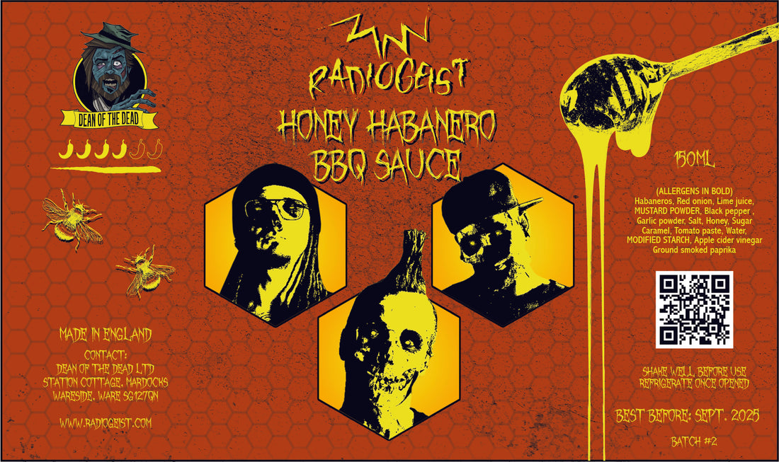 Pre Order - Radiogeist Hot Sauce - Honey Habanero BBQ or Habanero Ketchup